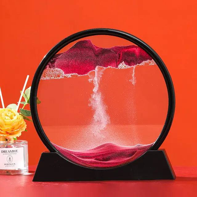 Vivid Sandscape Art Display