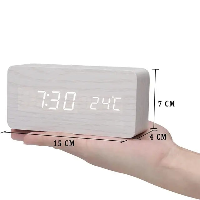 Modern Wooden Smart Alarm Clock