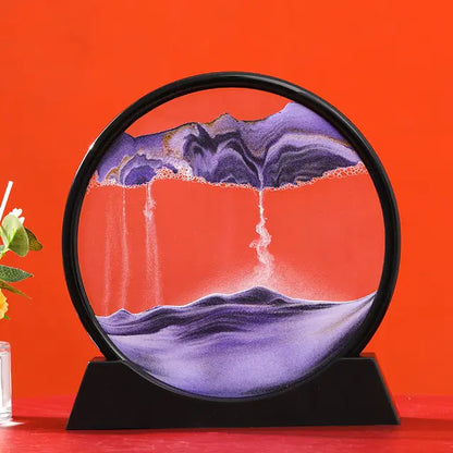 Vivid Sandscape Art Display