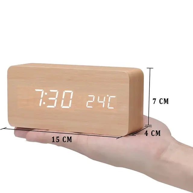 Modern Wooden Smart Alarm Clock