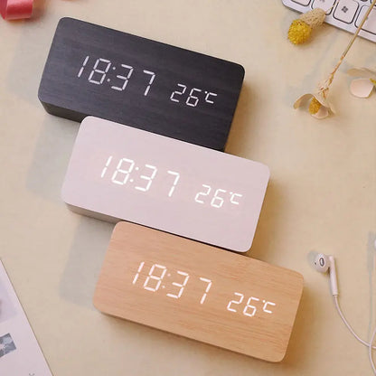 Modern Wooden Smart Alarm Clock