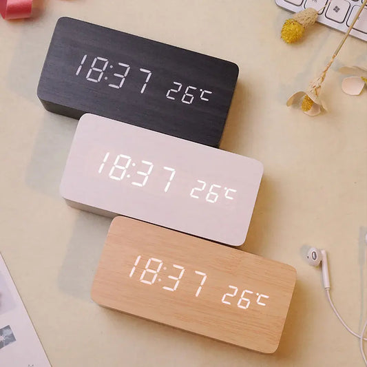 Modern Wooden Smart Alarm Clock